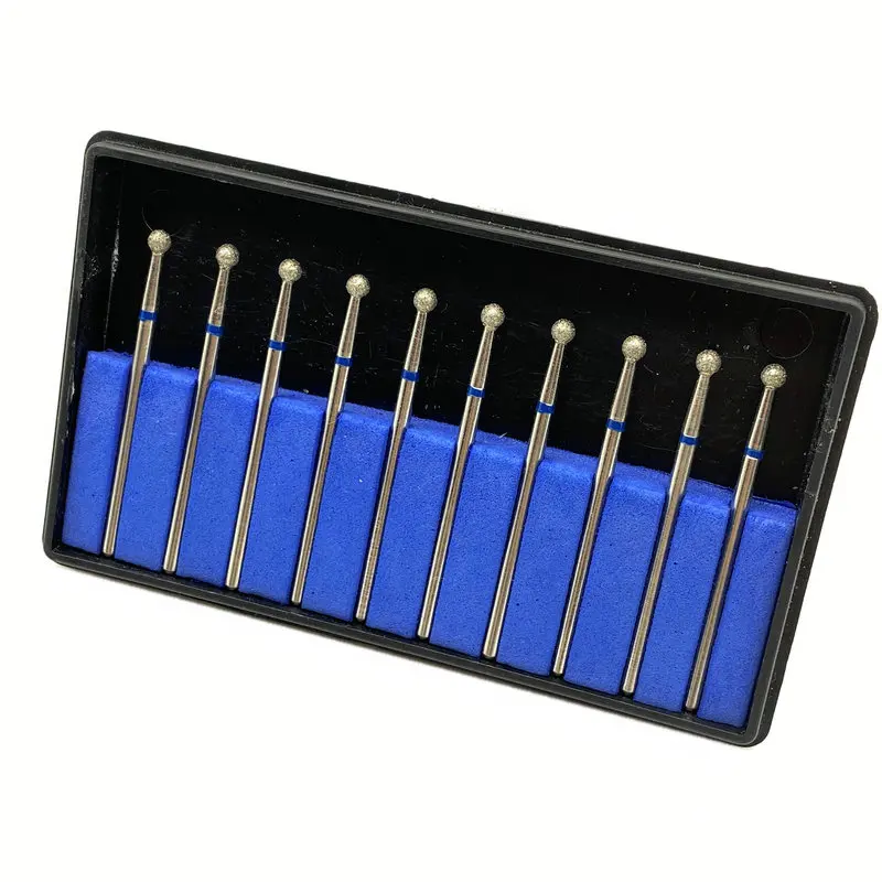 Алмазная дрель для ногтей MD30 с круглой головкой фрезы зубные шлифовальные