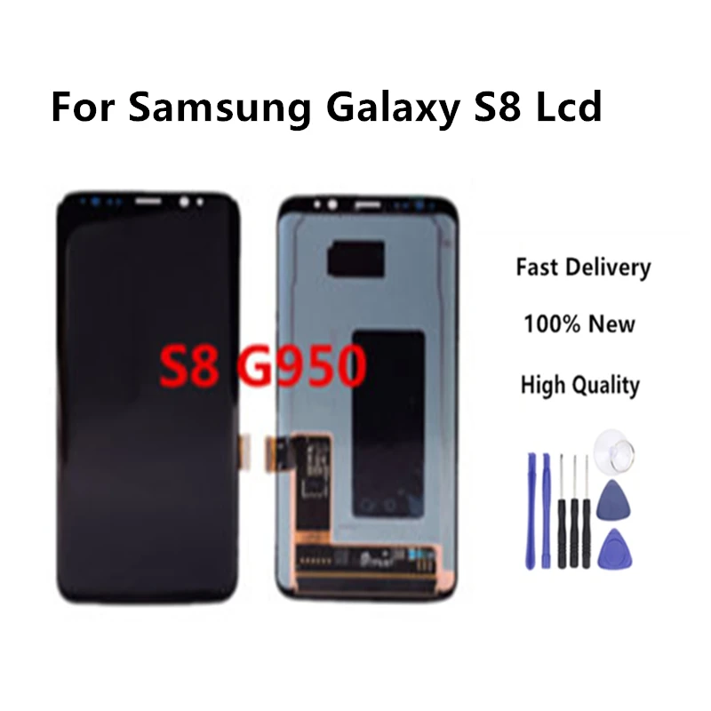 ЖК дисплей для Samsung Galaxy S8 дигитайзер сенсорного экрана в сборе G950 G950F G950U G950W|Экраны