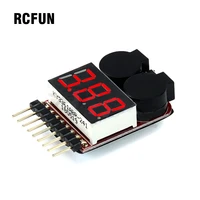 hot sell 1 8s led low voltage buzzer alarm lipo voltage indicator checker tester wholesale dropship