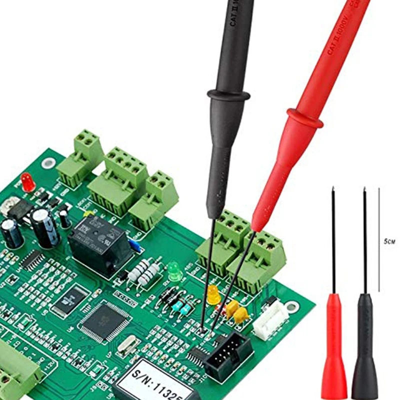 

2mm Test Probe Pins 2x/Set Portable Non-Destructive Insulation Wire Piercing Needle 600-1000V 10A for Banana Plug Drop Shipping