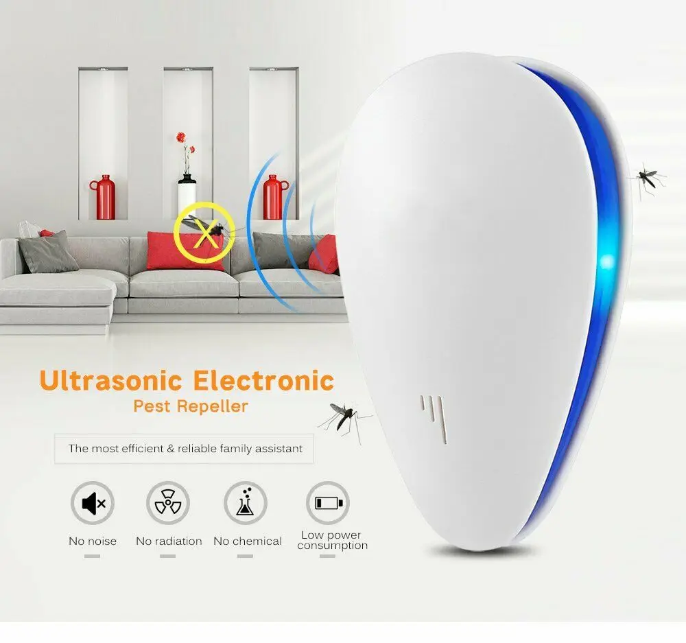 Ультразвуковой отпугиватель насекомых тараканов 1/4 шт.|Репелленты| |