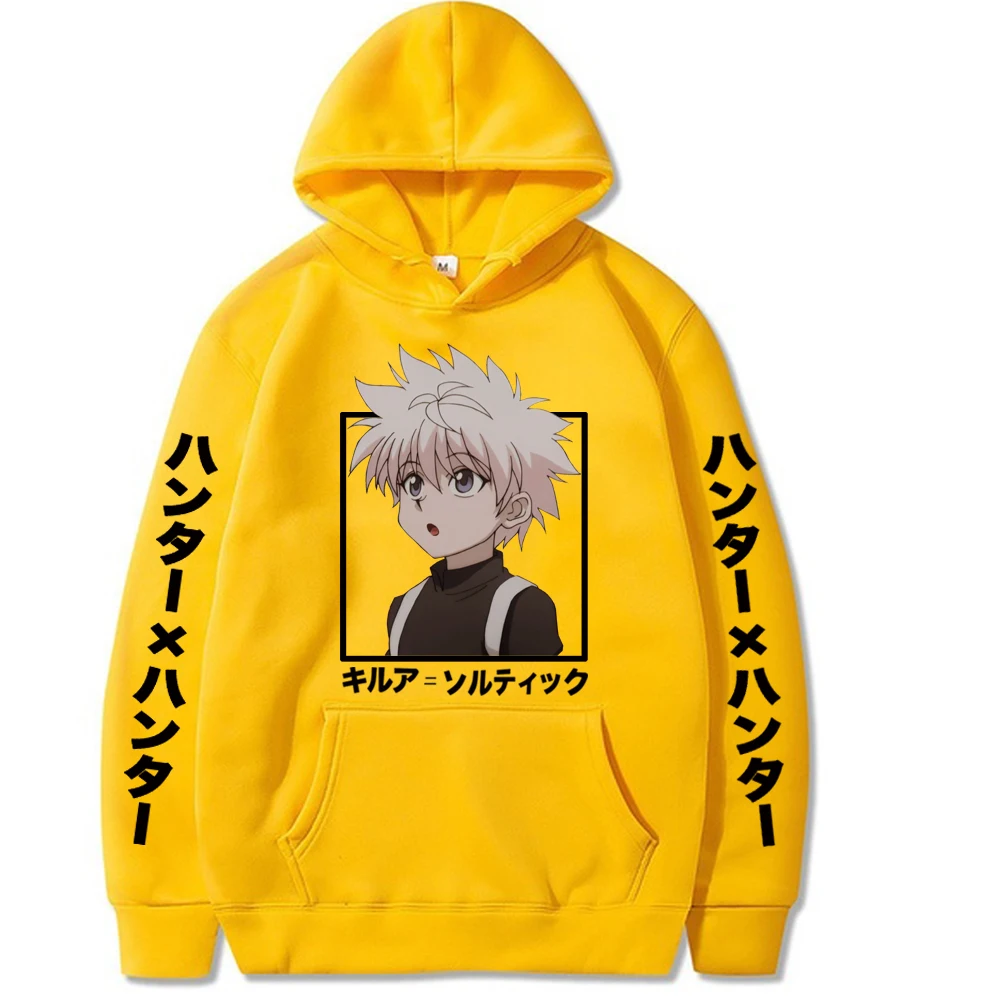 Hunter X Hoodie Anime Hoodies Loose Sweatshirts Long Sleeve Pullover Winter Warm Women's Clothes Men's Clothing | Мужская одежда