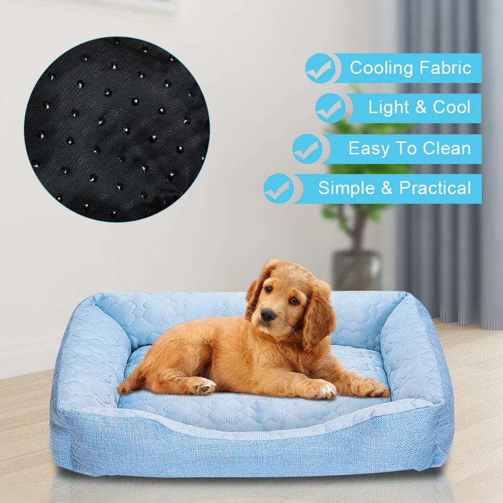 Summer Dog Cat Bed Pet Cool Mat House For Chihuahua Cold Puppy Sleeping Cushion for Medium Large Cooler Mattress |