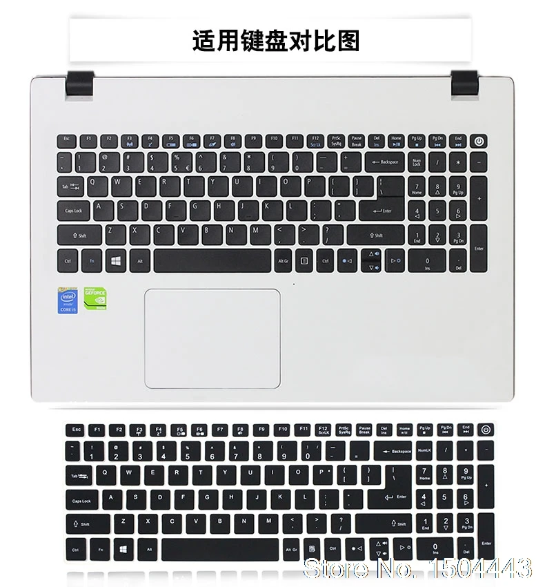 Силиконовый чехол для клавиатуры Acer Aspire E15 E 15 E5-576 E5576 V3 V15 E5-553G/15 6G/Aspire 3 5 7 Series 575