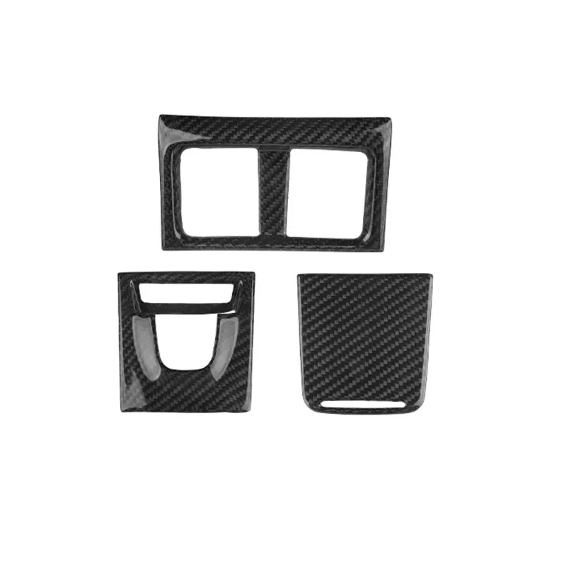 

Наклейка на панель шестеренок автомобиля из натурального углеродного волокна, 3 шт., покрытие, литье, отделка для Porsche Macan 2014-2020, Стайлинг интерьера