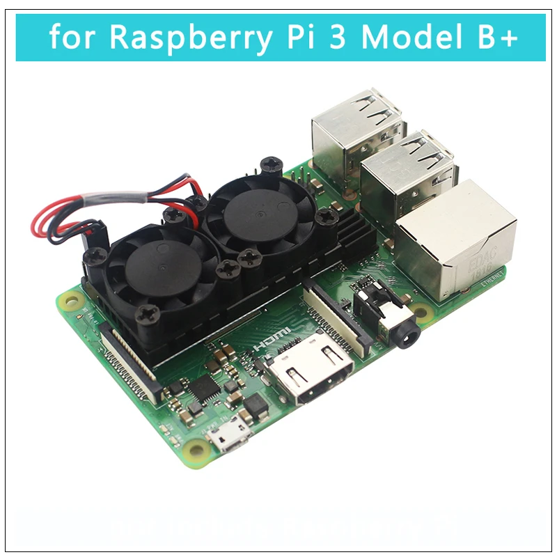 Raspberry Pi 4 Модель B двойной вентилятор с радиатором Окончательный двойной охлаждающий вентилятор кулер опционально для Raspberry Pi 3/3B+/4B