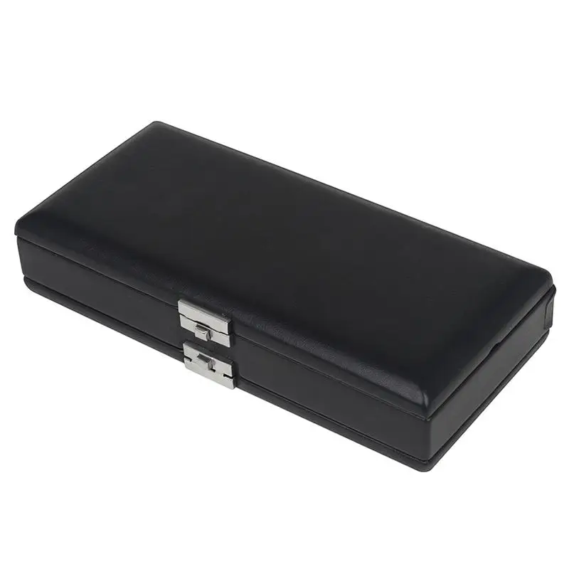 

Double-Layer Oboe Reed Leather Box Durable Leather Box Leather Case Black