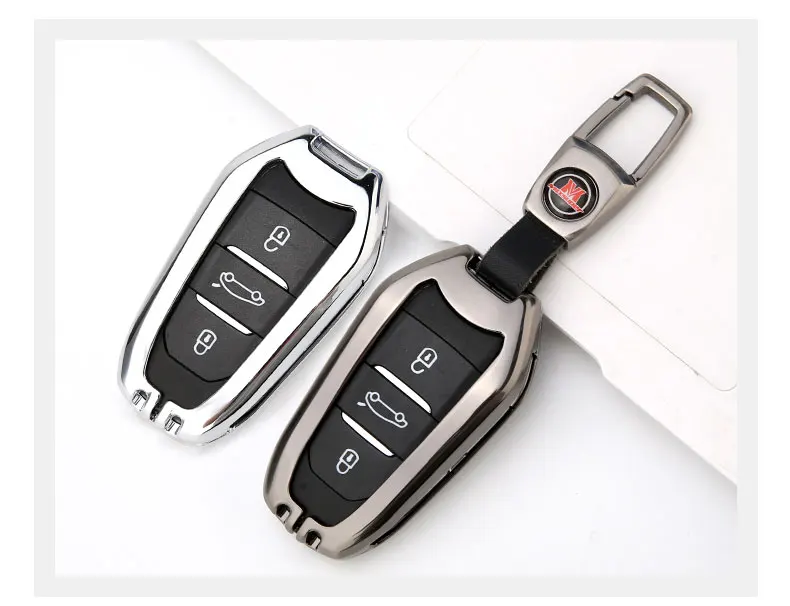 Брелок для ключей из цинкового сплава, брелок для ключей Citroen C2 C3 C4 C5 C6 Aircross Picasso Xsara C-Elysee C-Quatre