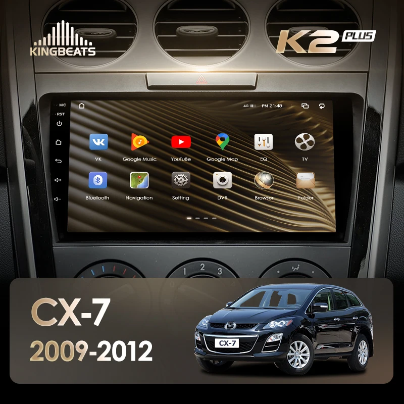KingBeats штатное головное устройство For Mazda CX7 CX 7 ER 2009 2012 GPS Android 10 автомагнитола на
