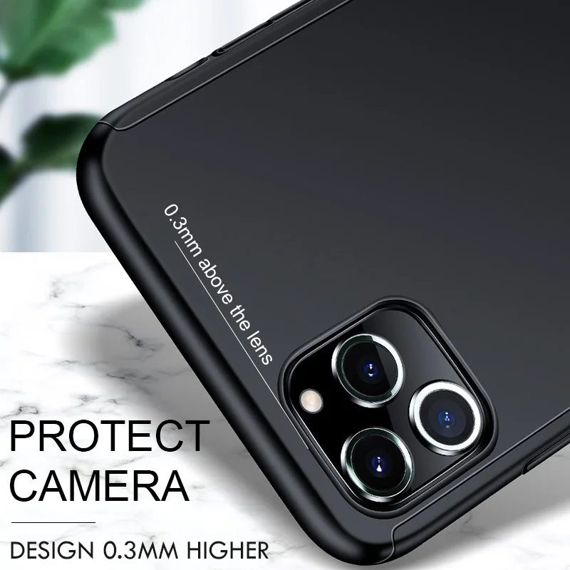 

360 Full Cover Shockproof Case for Iphone 11 Pro XS Max Case for Iphone 7 8 6 6S Plus 5 5S SE 2020 X XR with Screen Protector