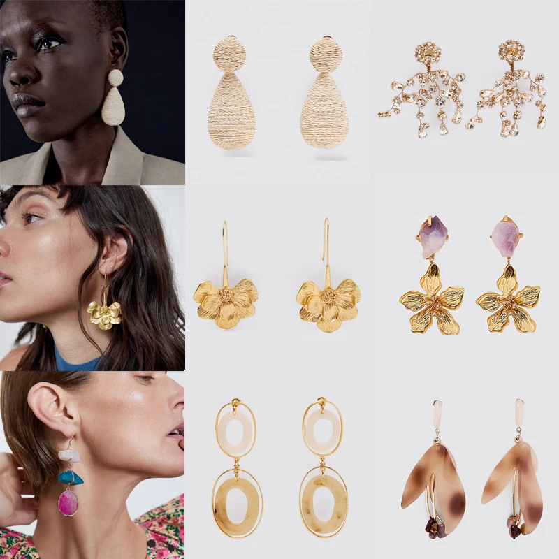 Серьги кольца женские круглые с кристаллами 2020|Серьги-подвески| |