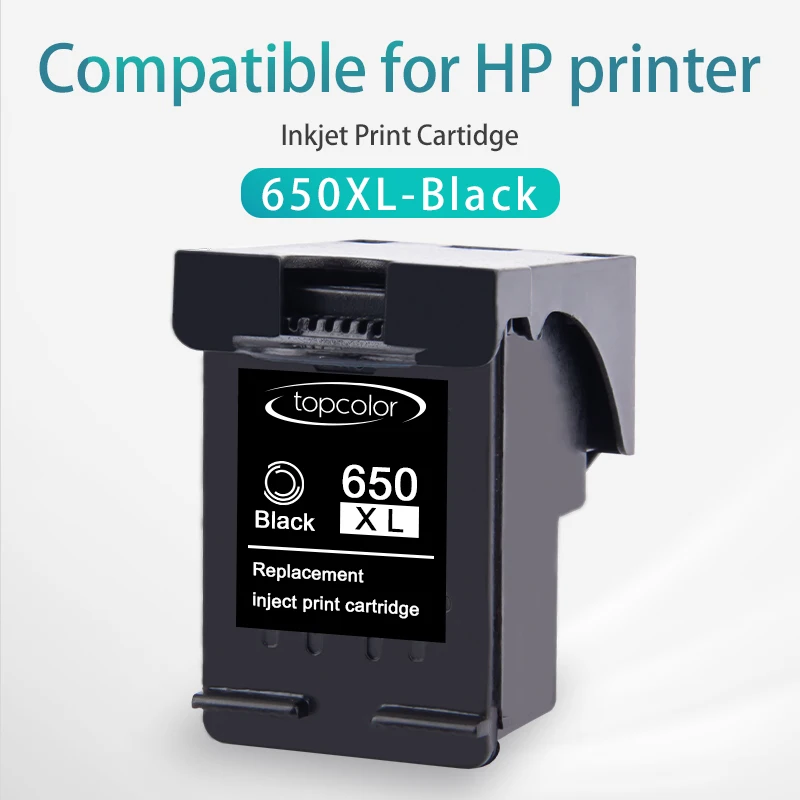 Topcolor для HP 650 XL 650XL Черный чернильный картридж принтера hp DeskJet чернила
