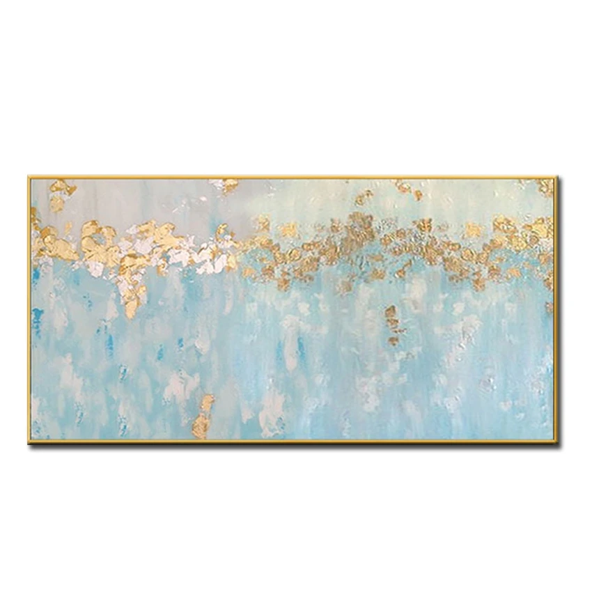 

Abstract Gold Oil Painting Handmade New Canvas Knife Art Home Decoration Abstract Colorful Oil Painting Wall Picture For Decor