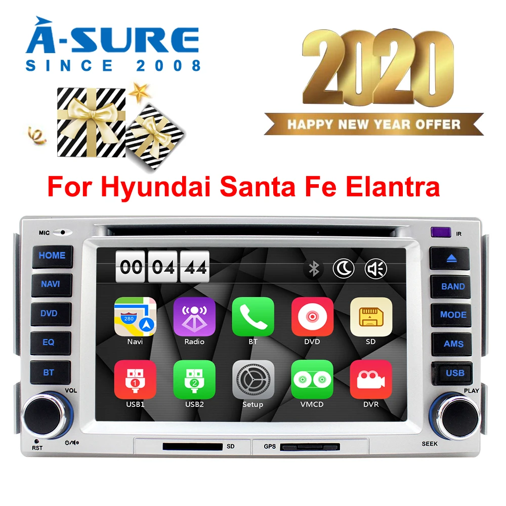 Автомобильный мультимедийный плеер A Sure 2 Din автомобильное радио GPS DVD стерео