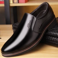men dress slip on shoes pointed toe leather flat shoes top quality formal wedding basic shoes zapatos de hombre