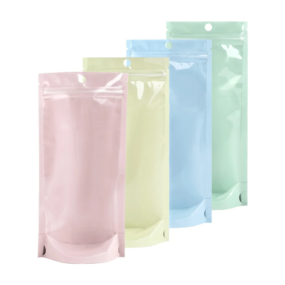 

Пластиковые пакеты для вторичной переработки, пакеты с застежкой-молнией, прозрачные, стоячие пакеты с застежкой, 100 шт, упаковочные пакеты ...