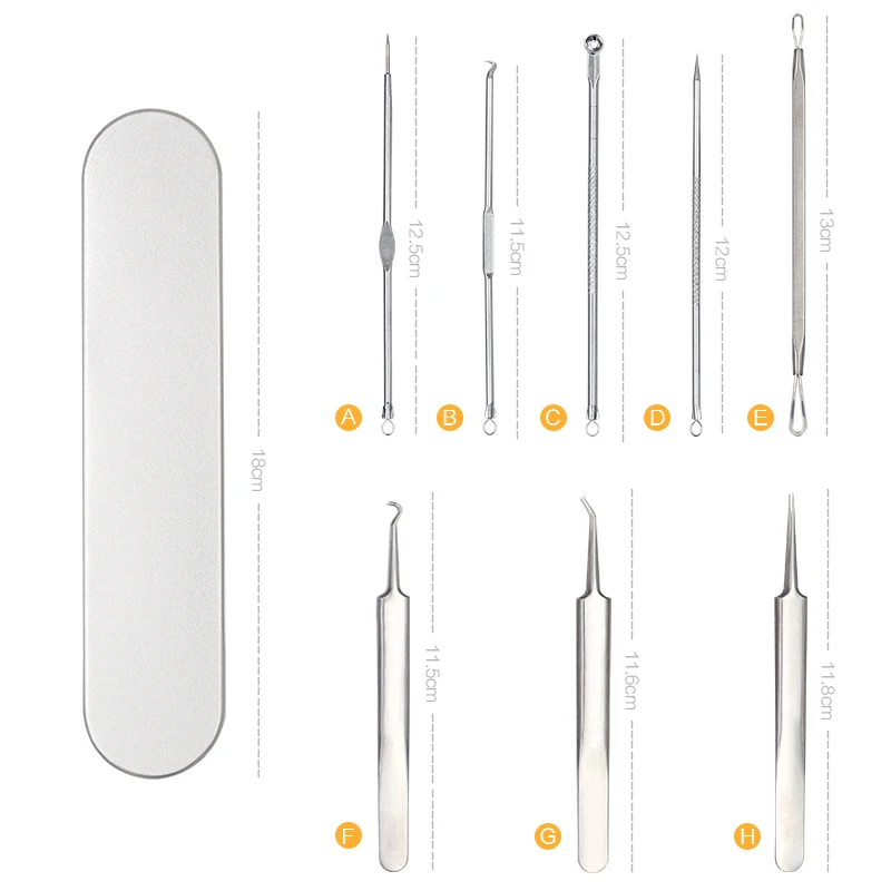 8 шт/набор из 7 шт 6 штук в партии Угорь инструмент набор для ухода за лицом