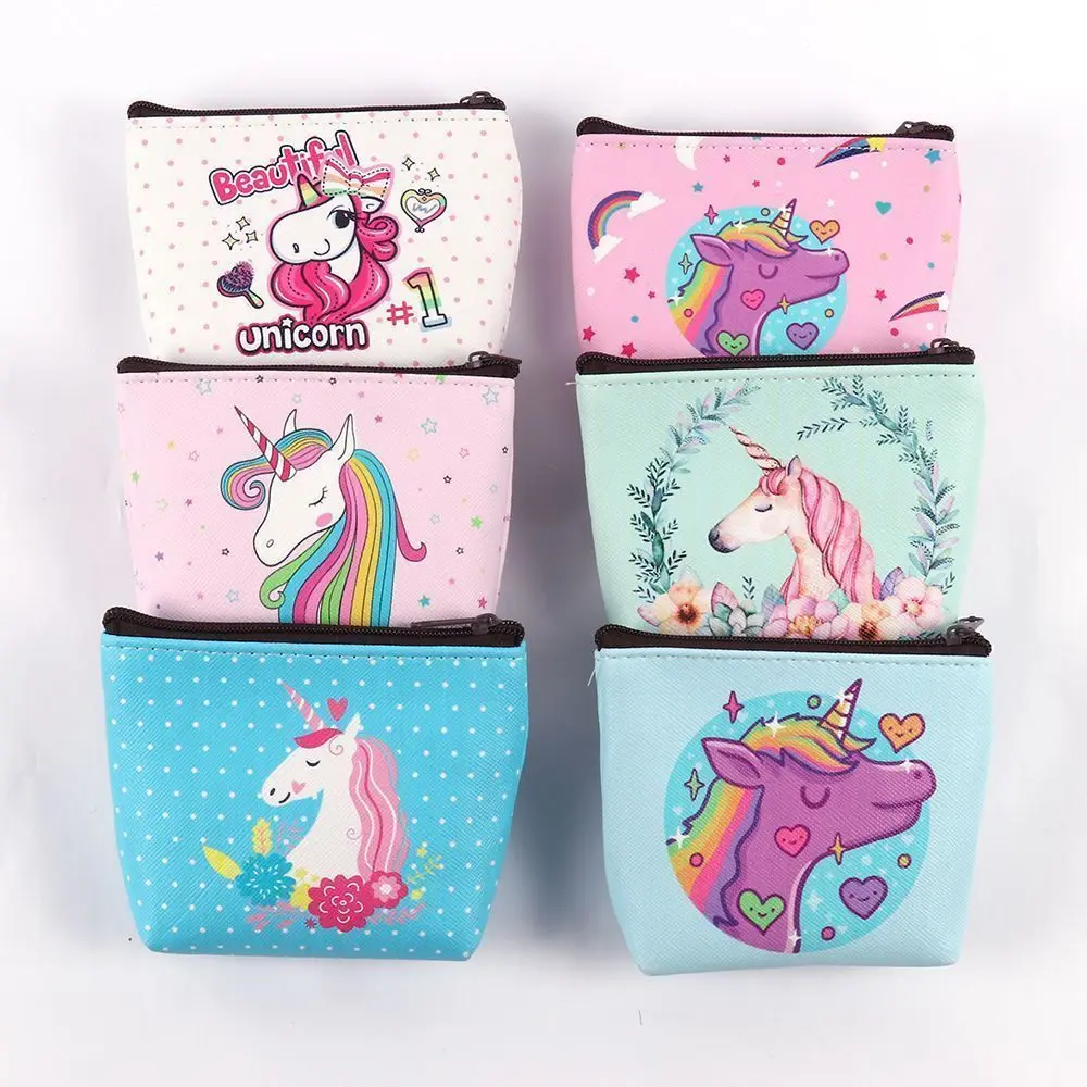 

2021 New 1pc Flamingo Mini Wallet Headphones Set Unicorn Flamingo Coin Purse Women's Tote Porta-moedas