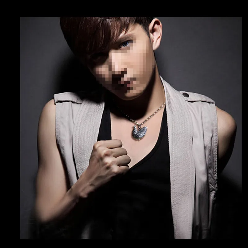 Цепочка с подвеской в виде знака зодиака из чистого серебра 925 пробы золотое яйцо