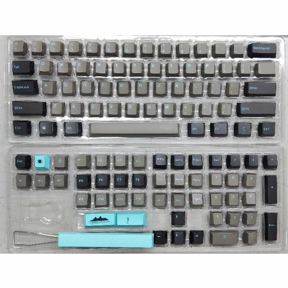 109 ключей графитовый синий Keycap набор OEM профиль PBT Keycaps для RK 61/68/87/104/108 клавиш