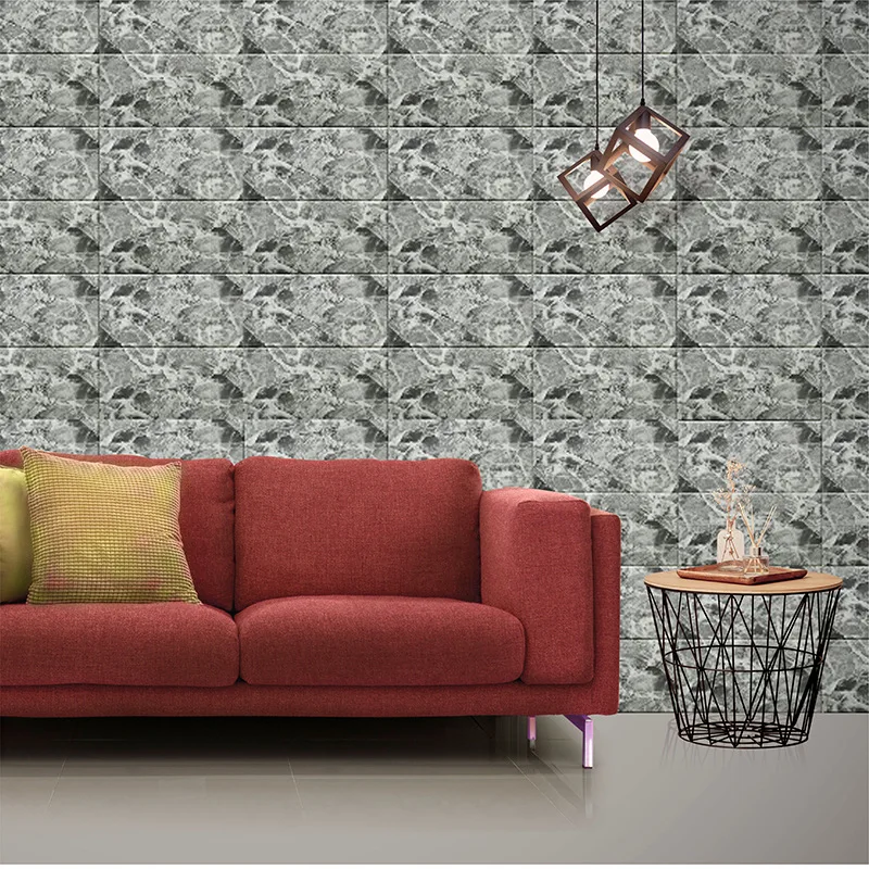 

10Pcs 70*77 3D Brick Wall Stickers DIY Self Adhensive Foam Wall Covering Wallpaper For TV Background Kids Living Room Decor