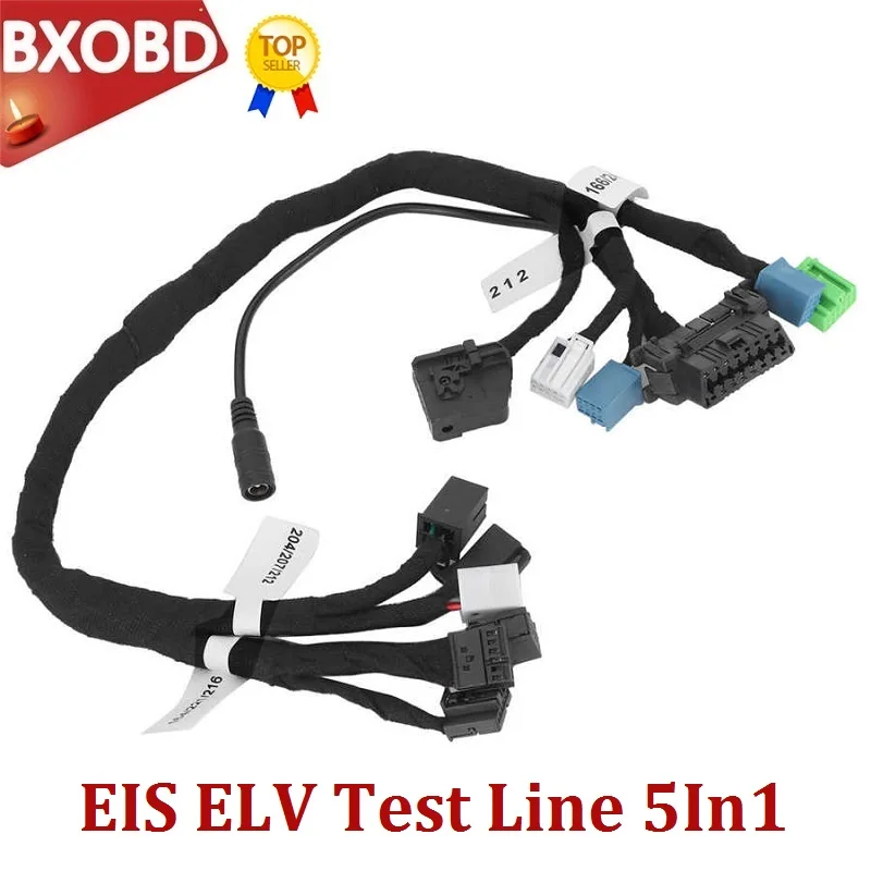 EIS ELV Test Cables 5In1 Maintenance Work For VVDI MB BGA TOOL CGDI Prog Full Set With Dashboard Connector | Автомобили и