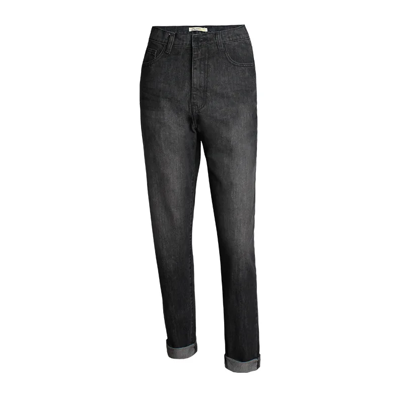 

Autumn new high waist BF wind loose straight Wide Leg Pants Large women's jeans