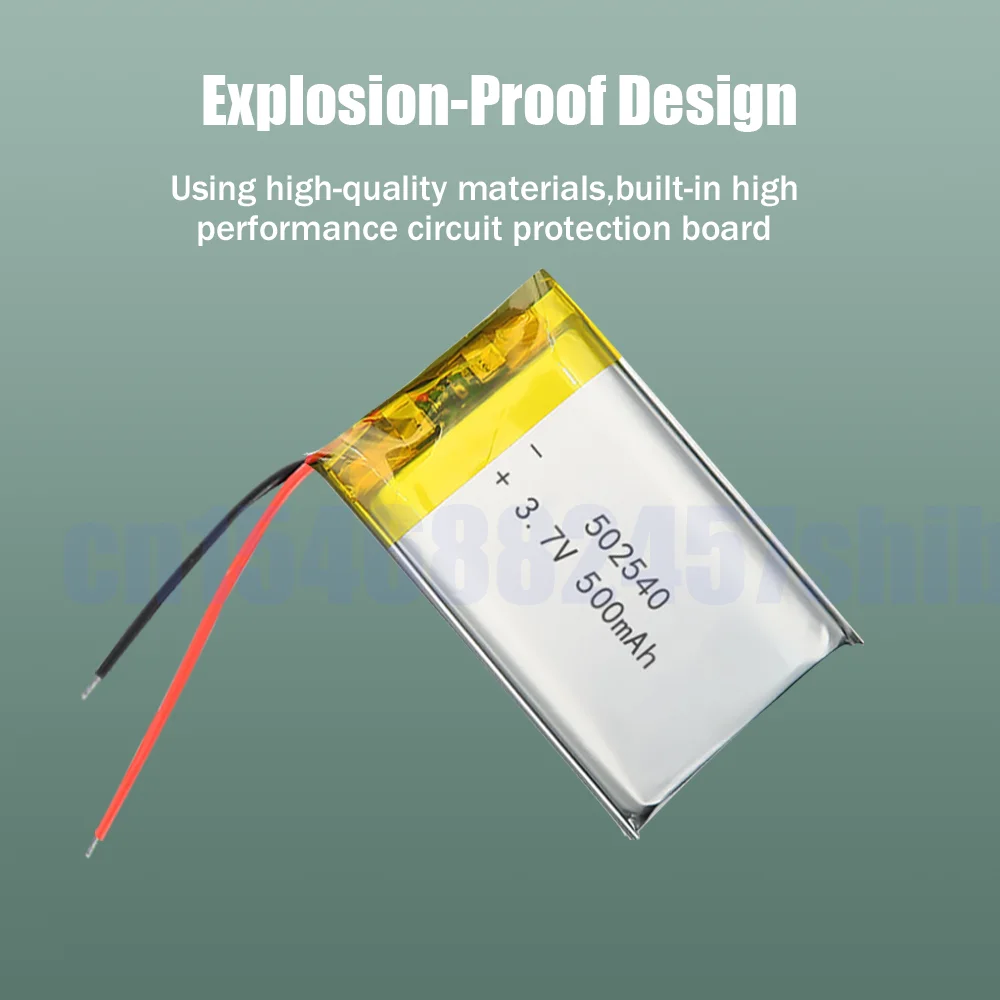 Литий-полимерный перезаряжаемый литий-ионный аккумулятор 3 7 в 500 мАч 502540 052540 для