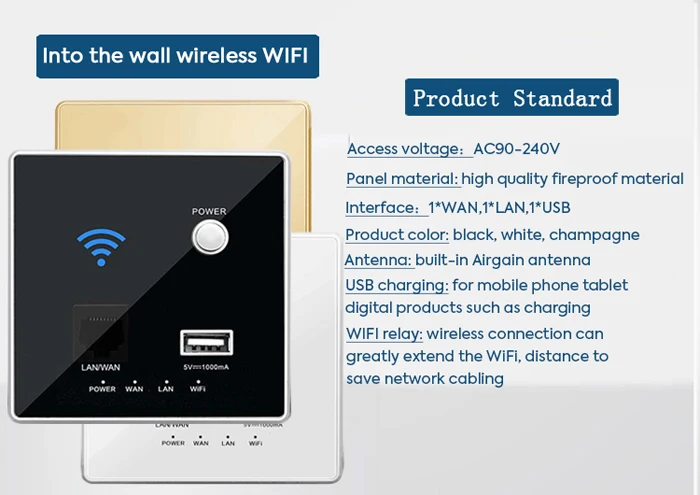 Домашний экономичный 86 Тип настенный wifi маршрутизатор реле с usb зарядкой отель AP Панель розетка