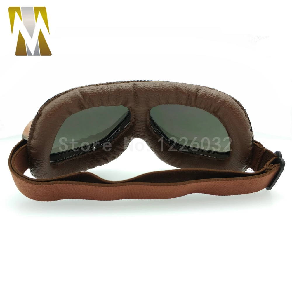 Очки для велошлема с черными линзами мотоциклетные очки винтажные байкерские