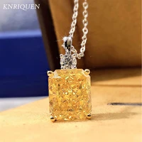 2021 trend 925 sterling silver 1012mm ice cut topaz lab diamond pendant 925 sterling silver necklace for women fine jewelry