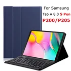 Чехол для Samsung Tab A 8,0 2019 S Pen P200 P205 с клавиатурой Русский Испанский беспроводной чехол для Samsung Tab A 8,0 S Pen P200