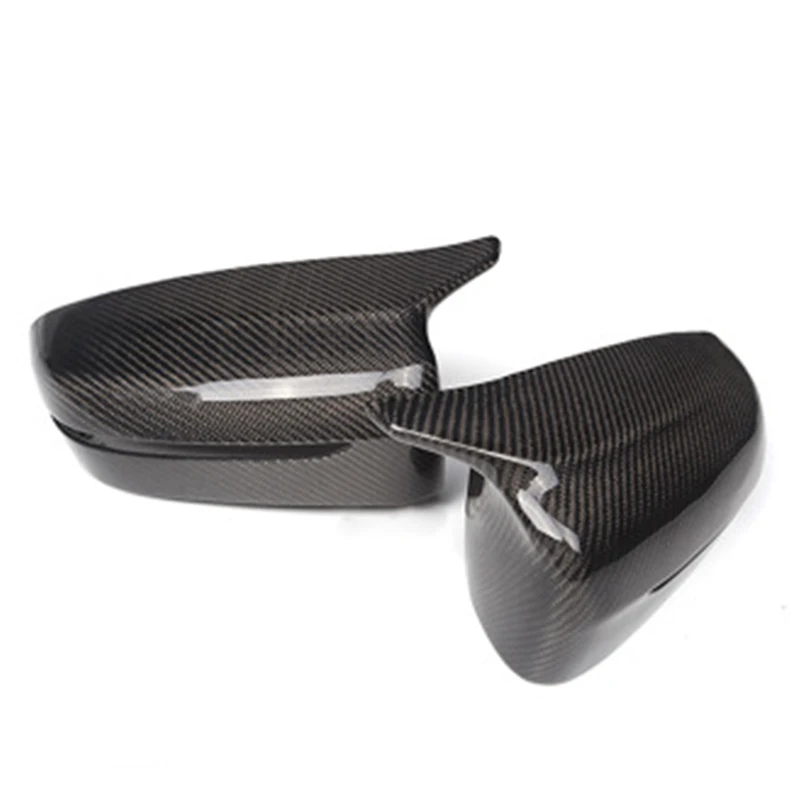 carbon fiber blackwhite replacement rearview side mirror covers cap for bmw g30 g31 g11 g12 g14 g15 8 7 5 series 2018 2019 2020 free global shipping