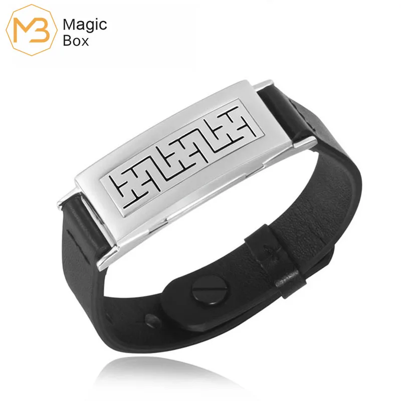 Женский кожаный браслет из нержавеющей стали с диффузором эфирного