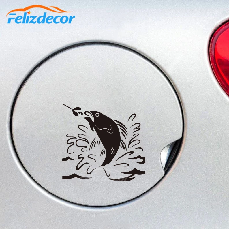 В приманка рыбы в реке автомобильные наклейки для украшения кузова