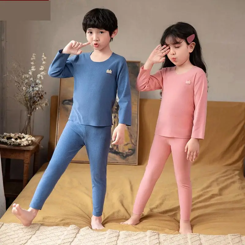 

Baby Kids Pajamas Sets Cotton Boys Sleepwear Suit Autumn Girls Pajamas Long Sleeve Pijamas Tops+Pants 2pcs Children Clothing