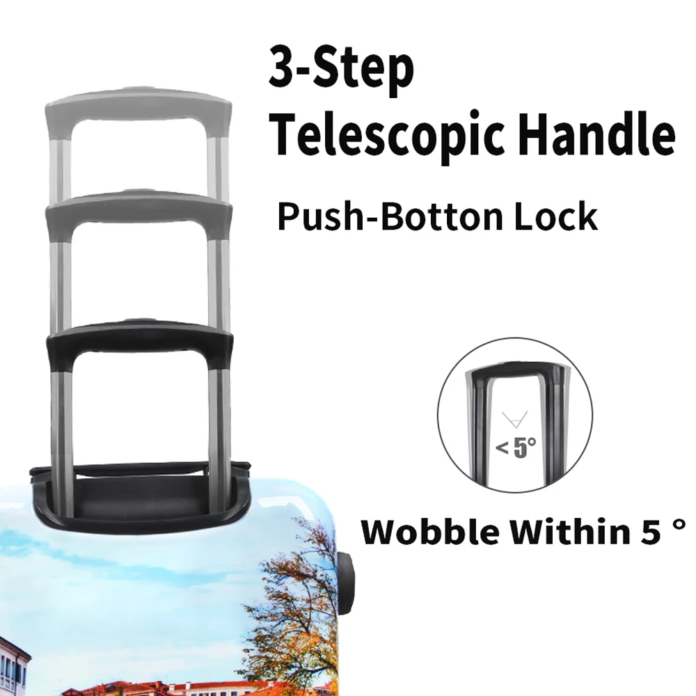 Чемодан NEWCOM 24 дюйма Спиннер жесткий корпус ABS + PC легкий чемодан на колесиках