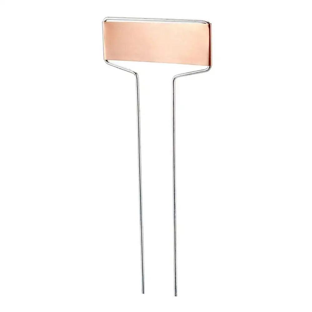 

10pcs Copper Plate Metal Plant Labels Garden Stake Tags Reusable Planting Labels Gardening Waterproof Mark