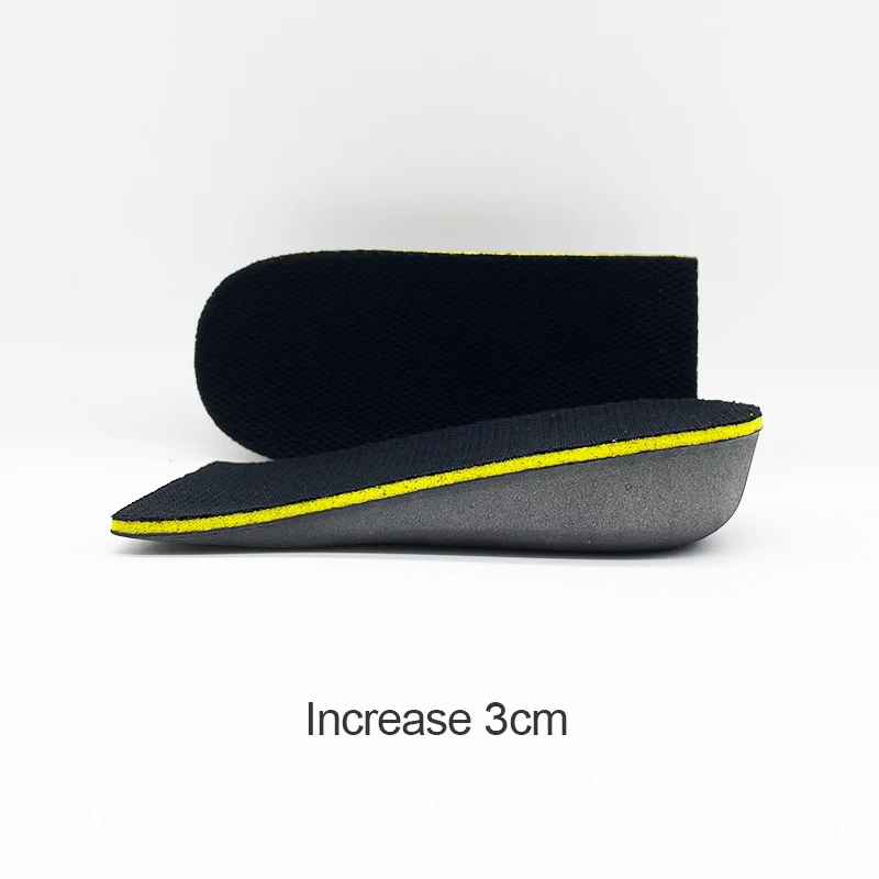 Height Increase Insoles 1 Pair Half Insole Hard Breathable Heel Lifting Inserts Shoe Lifts Shoe Pads Sports Pad for Unisex
