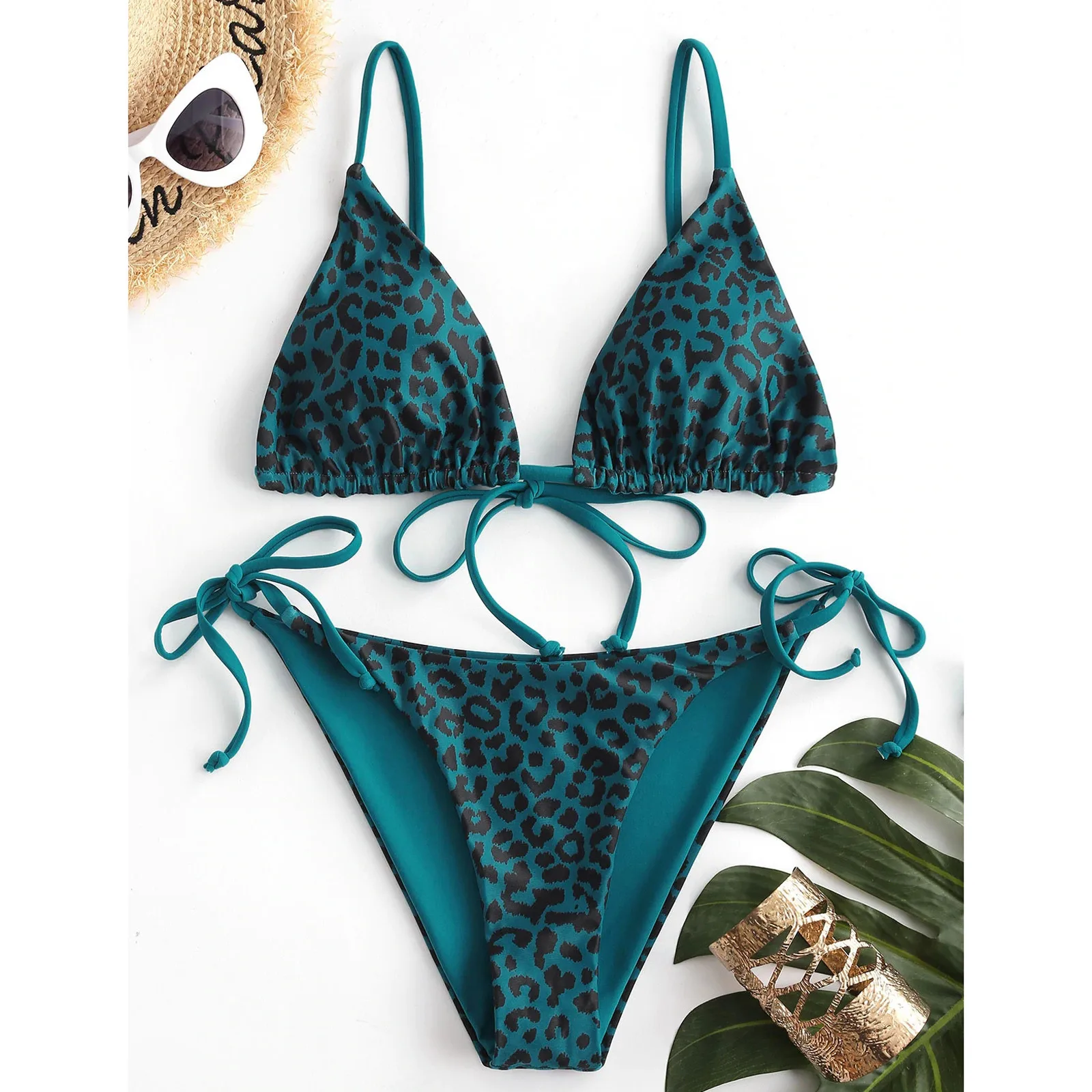 Купальник-бикини с коровьим принтом женский купальник чашками пуш-ап