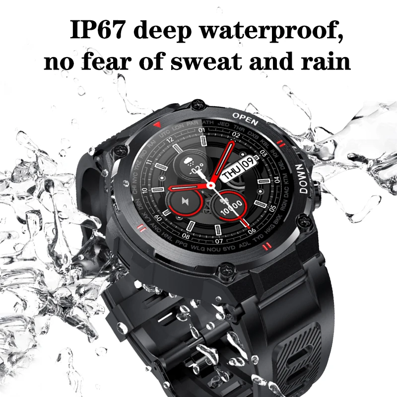 LIGE New Bluetooth Call Smart Watch Men Outdoor Sports Fitness Tracker Heart Rate Music Control Smartwatch For Android IOS | Электроника