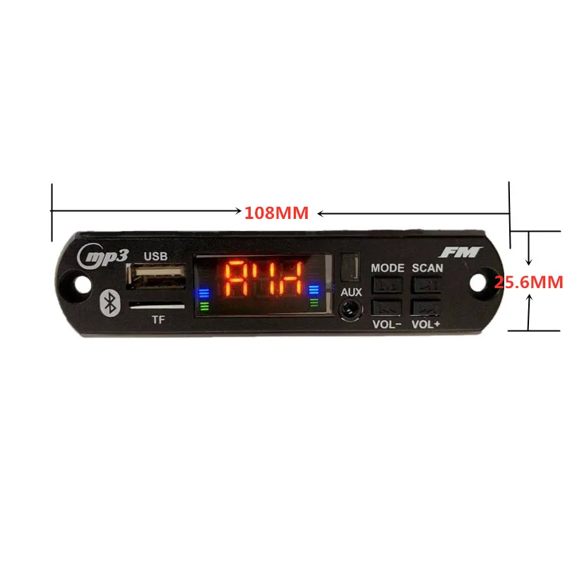 

10pcs/pack Wireless Bluetooth 12V MP3 WMA Decoder Board MP3 Player Car Audio USB TF FM Radio Module with Remote Control For Car