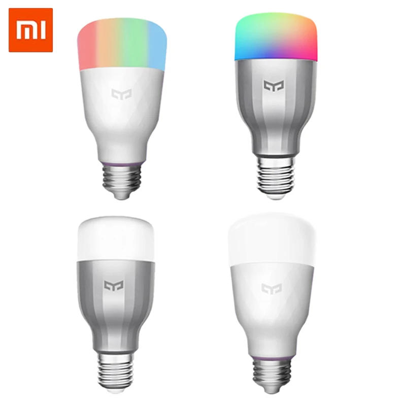 Йи Светильник Красочные лампы E27 Смарт приложение WI FI дистанционного Управление