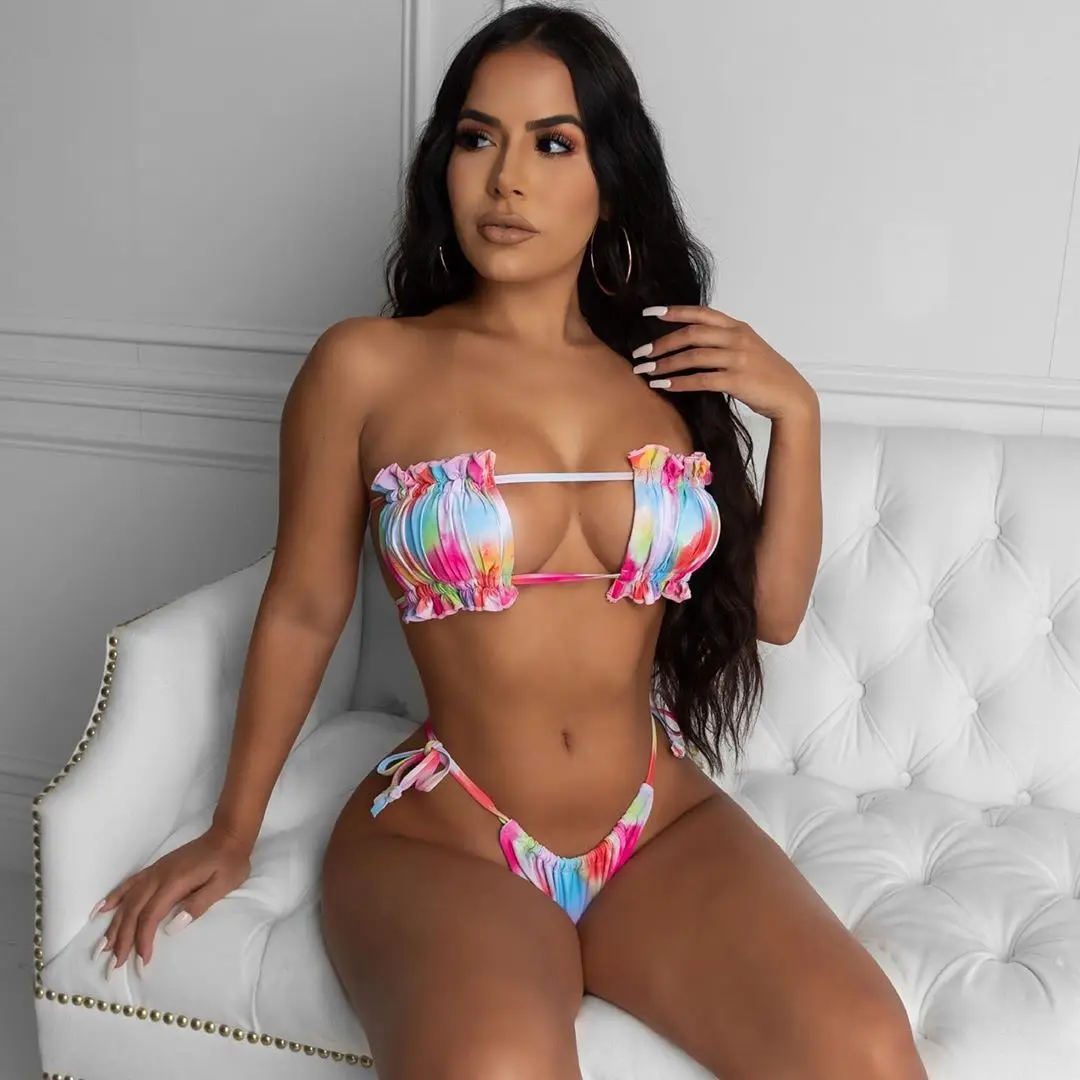 

women's swimwear 2021Fashion beach Swimsuit ladiesleopard print sexy swimsuit summer bikini