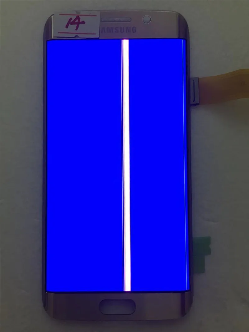 AMOLED ЖК дисплей для SAMSUNG Galaxy s6 edge G925 G925F сенсорный экран дигитайзер дисплей с линией - Цвет: NO.14 Gold