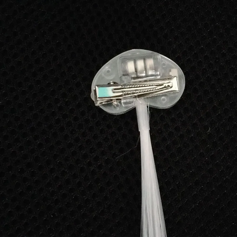 Pinza de pelo Led para fiesta, horquilla luminosa de fibra brillante, herramienta de peinado trenzada, Decoraci&oacute;n de cumplea&ntilde;os, Navidad y Navidad, 50 Uds.-4