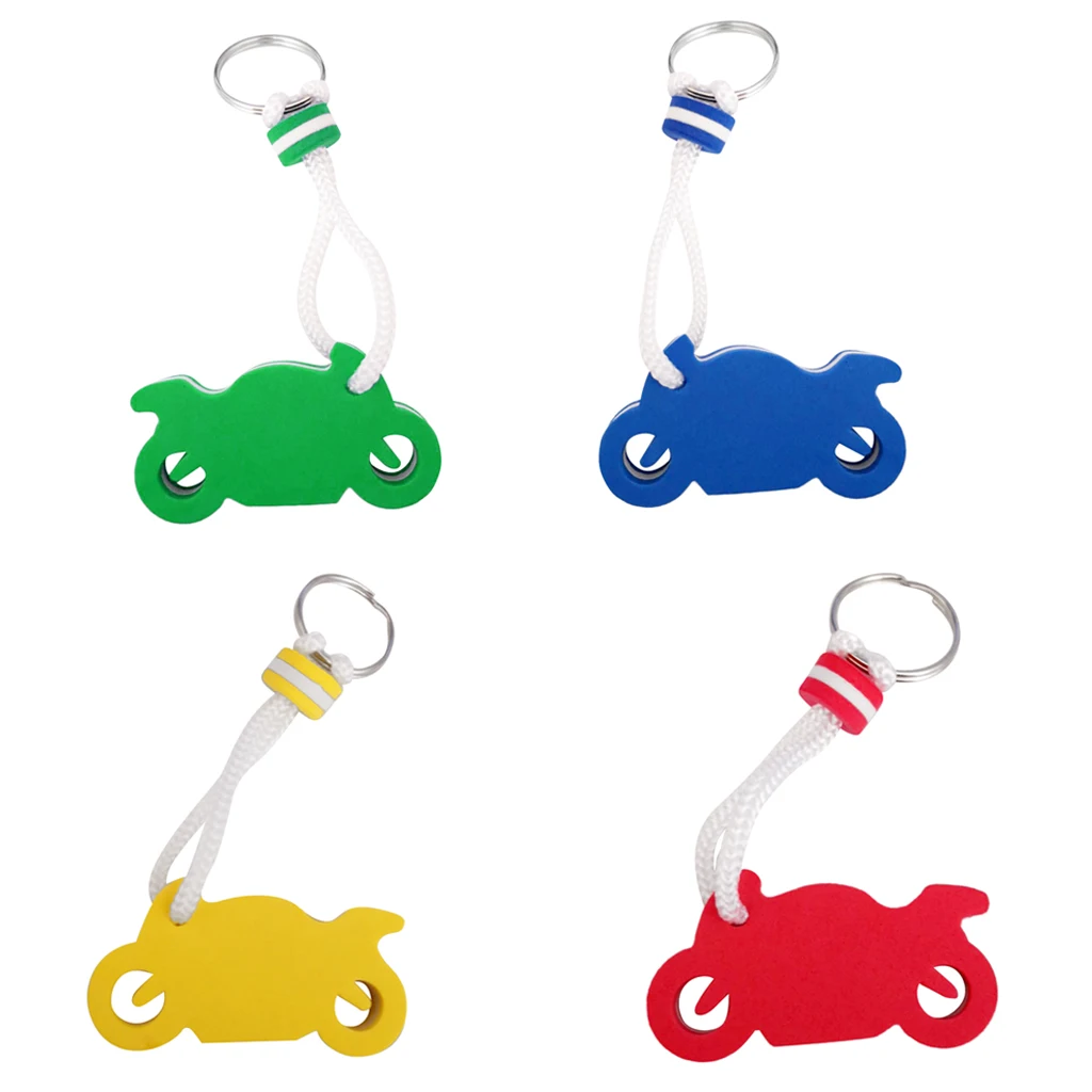 4pcs Kayak Canoe Keychain Floats Sailing Boating Floating Keyring Motorcycle Shape | Спорт и развлечения