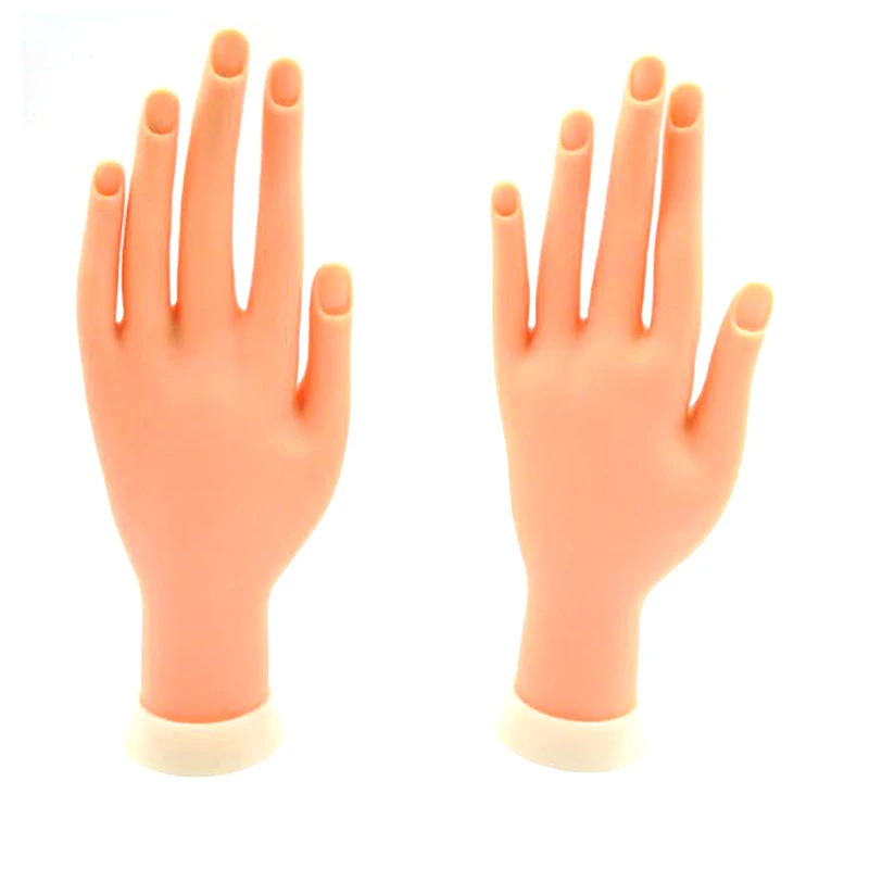 Гибкие мягкие пластмассовые руки Модель Flectional Манекен Поддельные ногти