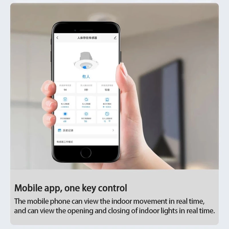 Датчик движения Tuya Zigbee умный потолочный датчик обнаружения человека яркости s