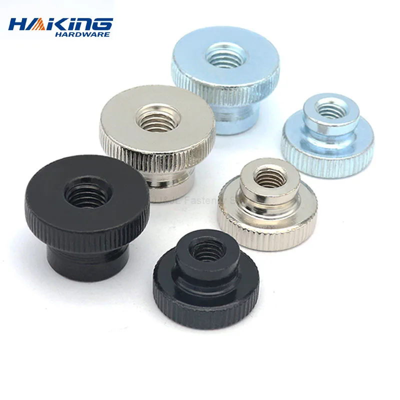 M3 M4 M5 M6 M8 M10 Zinc Plated Nickel Knurled Thumb Nut Iinstrument Hand Tighten Nuts 3d Printers Parts Curtain Wall DIY